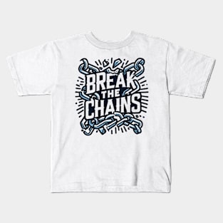 Break the Chains, mental health awareness Kids T-Shirt